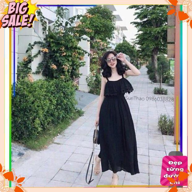 [HÀNG CAO CẤP] Đầm maxi voan viền ren bao đẹp + Ảnh thật | BigBuy360 - bigbuy360.vn