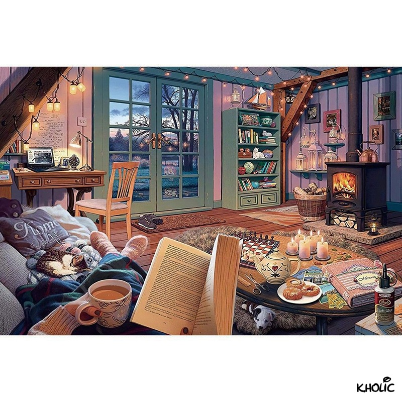 Cây, trò chơi ghép hình bằng gỗ, trò chơi ghép hình 300/520/1000 miếng, trang trí, đồ chơi