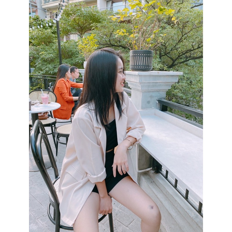 Áo blazer 1 khuy nắp túi. | BigBuy360 - bigbuy360.vn