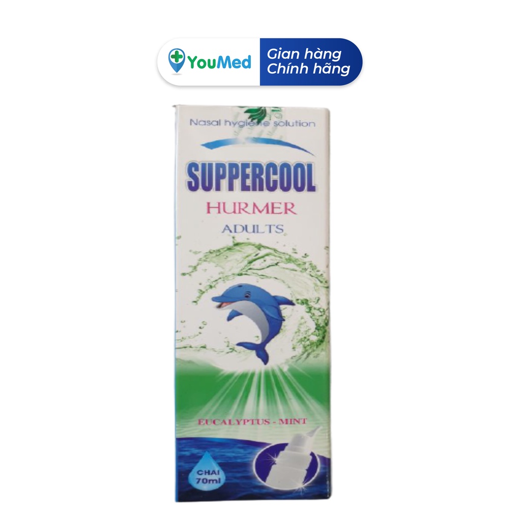 Suppercool - Dung dịch vệ sinh mũi (Người lớn/trẻ em) Lọ 70 ml