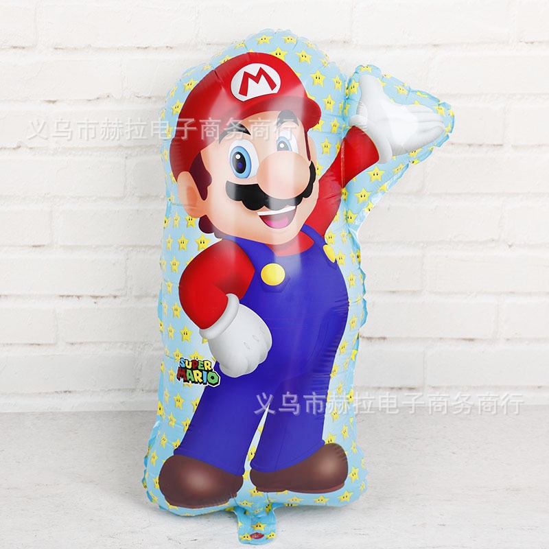 Set 9 Bong Bóng Hình Super Mario Trang Trí Tiệc Sinh Nhật Mới