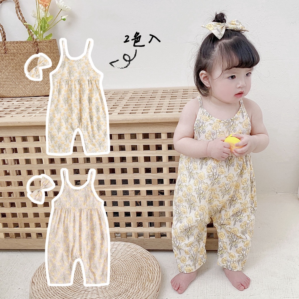 Sanlutoz Bộ Áo Liền Quần In Hoa Xinh Xắn Cho Bé Gái