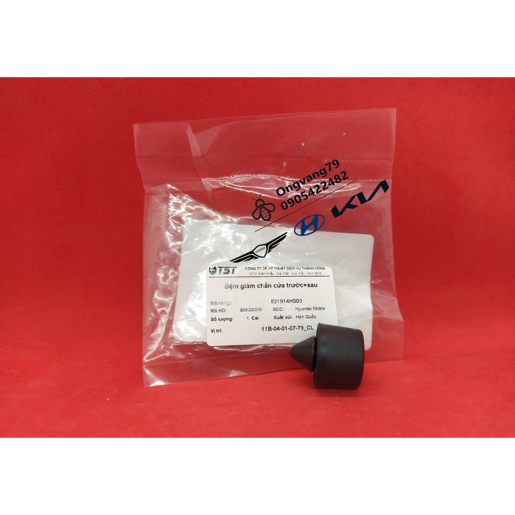 Đệm giảm chấn nắp capo/cửa lùa xe Hyundai solati, statrex, elantra - Ms: 821914H000