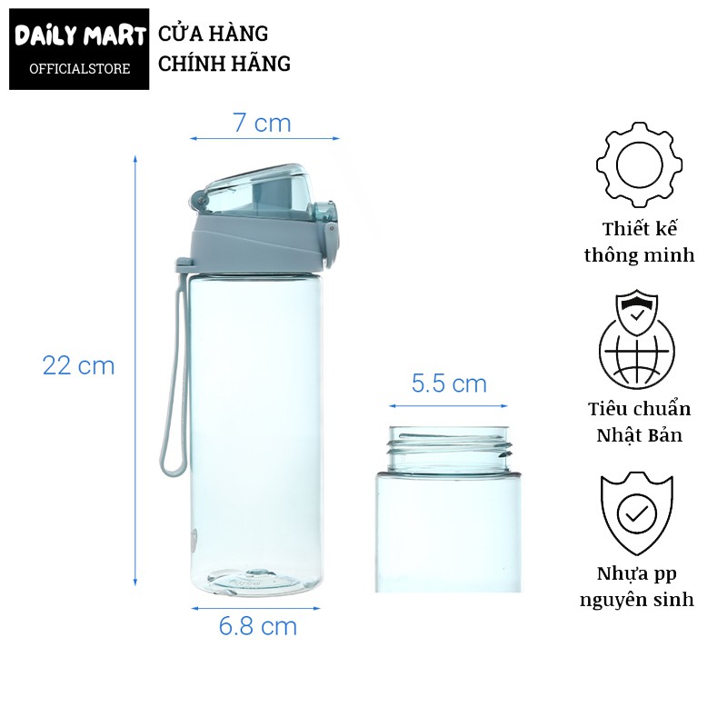 Bình Đựng Nước, Bình Nước Chịu Nhiệt Cao Cấp, Bình Nước Thể Thao, Tập Ggym KITA GRACE 620ML Inochi | BigBuy360 - bigbuy360.vn