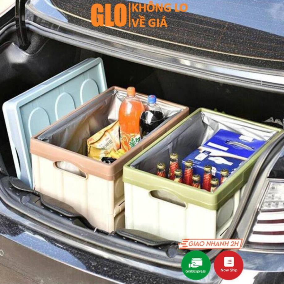 Thùng Nhựa Đựng Đồ Gấp Gọn Cốp Xe Hơi Đa Năng