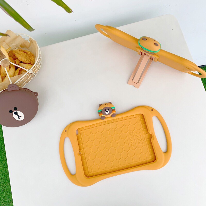 Ốp Silicon Ipad Hình Bear Chống Va Đập Mạnh | BigBuy360 - bigbuy360.vn