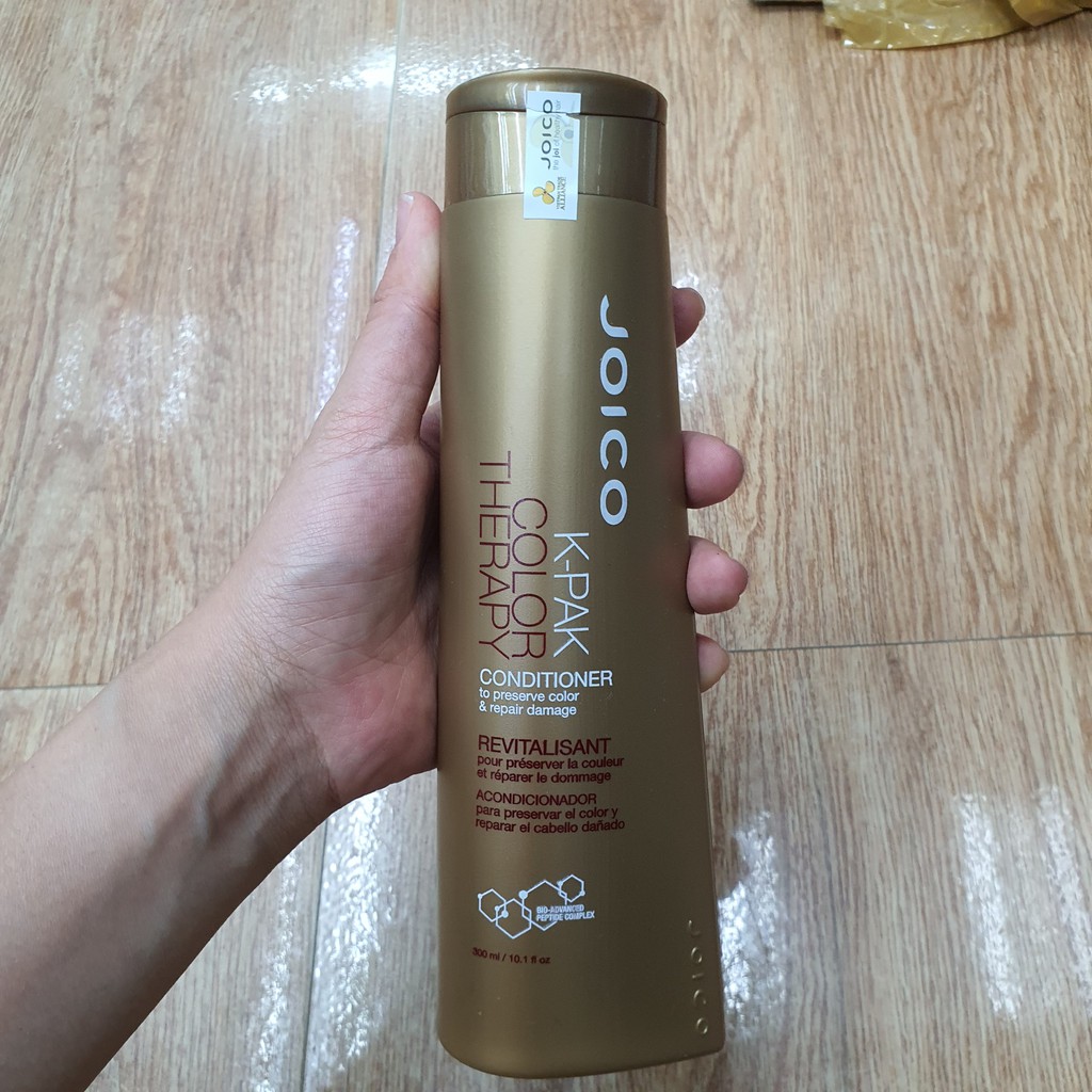 Sale lỗ dầu xả Joico Kpak bảo vệ màu nhuộm và dầu gội tạo phồng 300ml