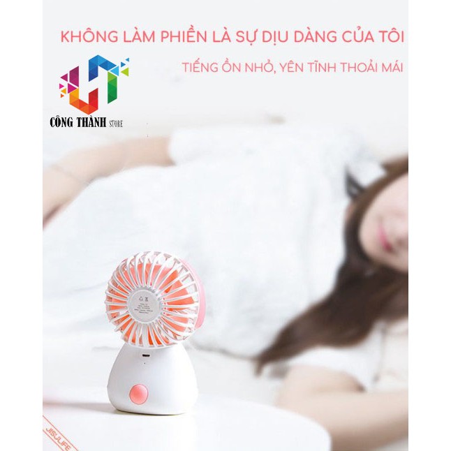 [Hàng Chính Hãng] Quạt mini cầm tay để bàn hình cún Jisulife F3 | BigBuy360 - bigbuy360.vn