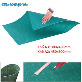 TẤM LÓT CẮT KỸ THUẬT CUTTING MAT KHỔ A2, A3 HAI MẶT BLUE