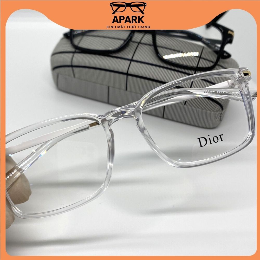 Gọng kính cận nam nữ FULL BOX thiết kế mắt vuông gọng thép Dr, thời trang hot tred  - APARK AP59