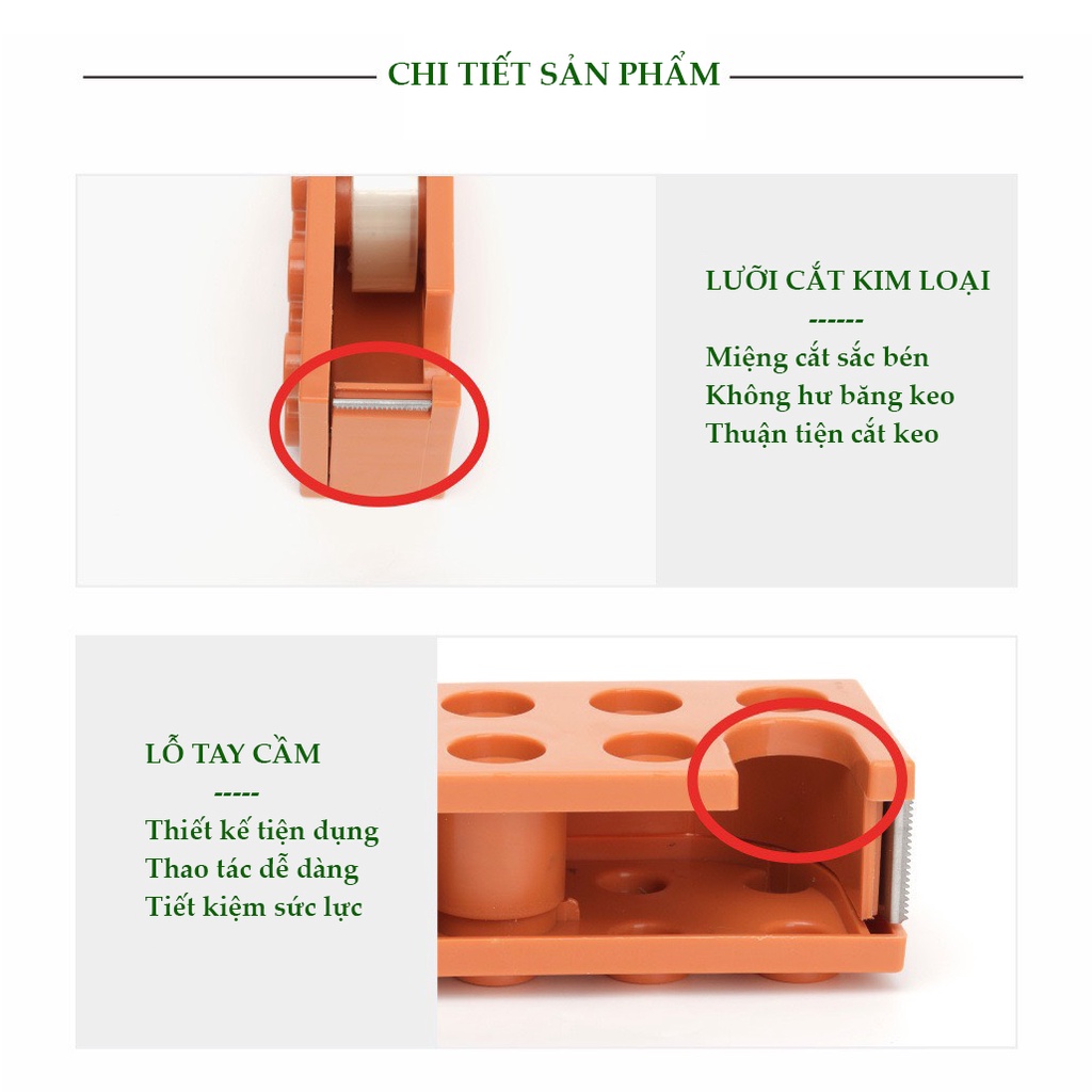 Đồ cắt băng keo, dụng cụ cắt băng keo để bàn loại cỡ 2cm