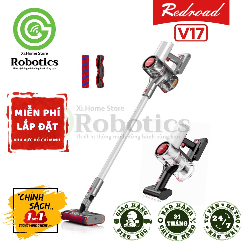 Máy hút bụi cầm tay không dây đa năng Xiaomi Redroad V17 - Hàng chính hãng - Bản quốc tế - BH 24T