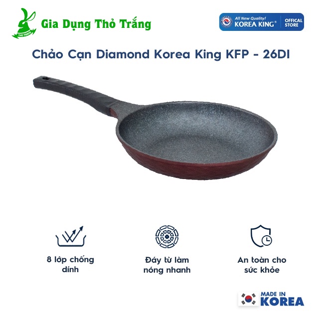 Chảo Chống Dính KoreaKing KFP-26DI (26cm) Tiện Lợi Cao Cấp