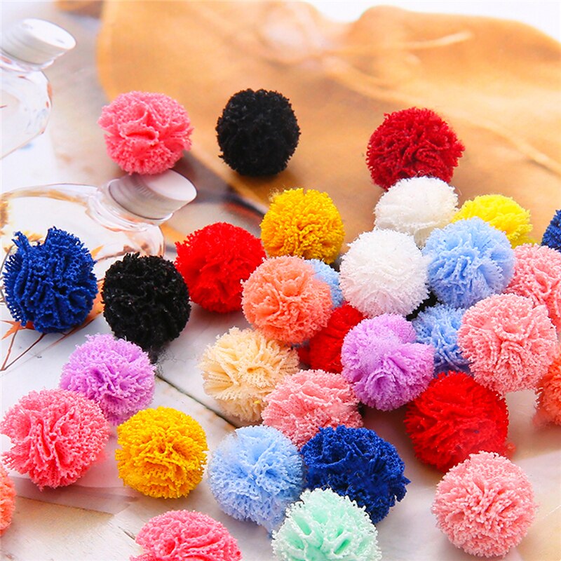 30 Quả bóng sợi polyester co giãn nhiều màu sắc đa ứng dụng cho may vá/ trang sức/ trang trí tiệc DIY