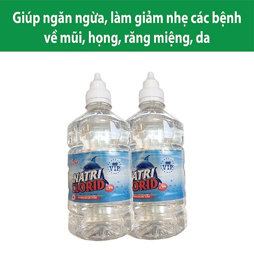 Nước muối sinh lý NATRI CLORID 0,9% chai 500ml