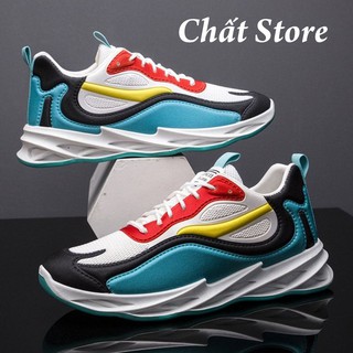 Giày thể thao nam Đế Sóng 3D - Sneaker Nam Vải lưới thoáng khí