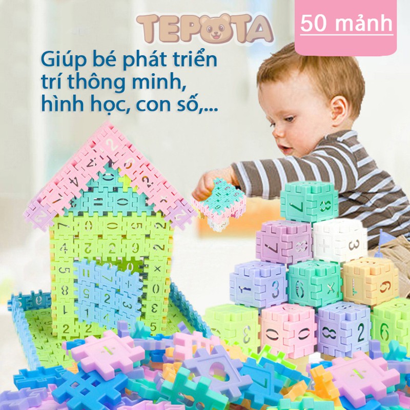 Bộ Đồ Chơi Lắp Ghép Xếp Hình Khối Nhựa Xây Dựng Building Block Phát Triển Tư Duy Thông Minh Cho Bé LR03