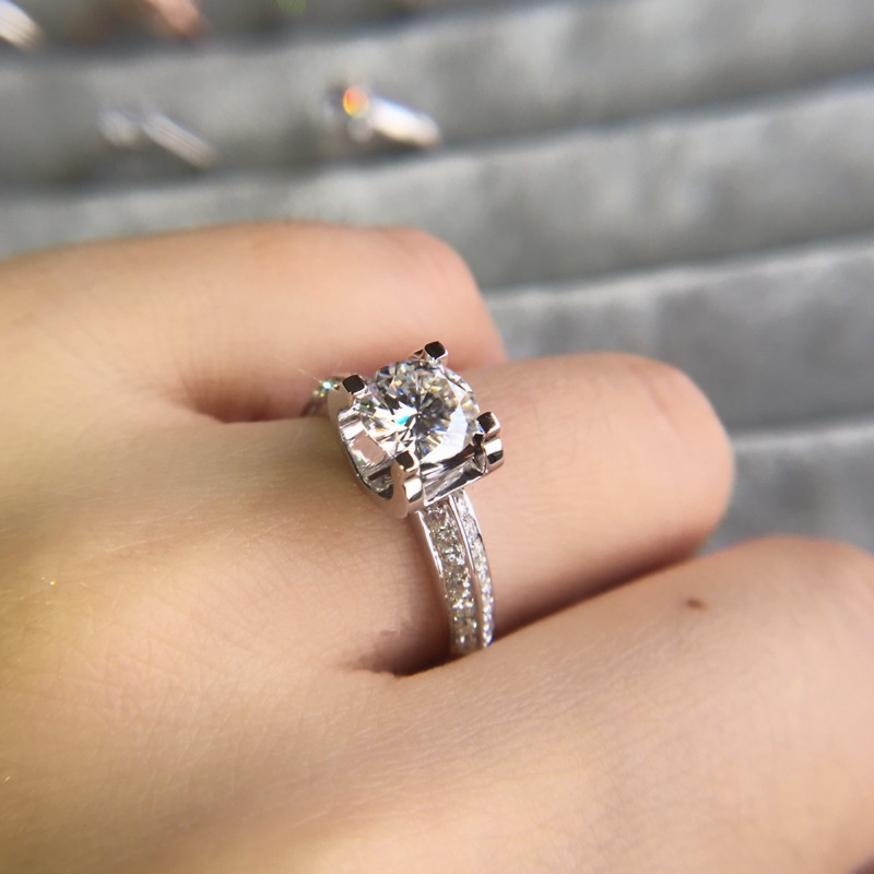Hàng Mới Về Nhẫn Moissanite Nhiều Màu Sắc