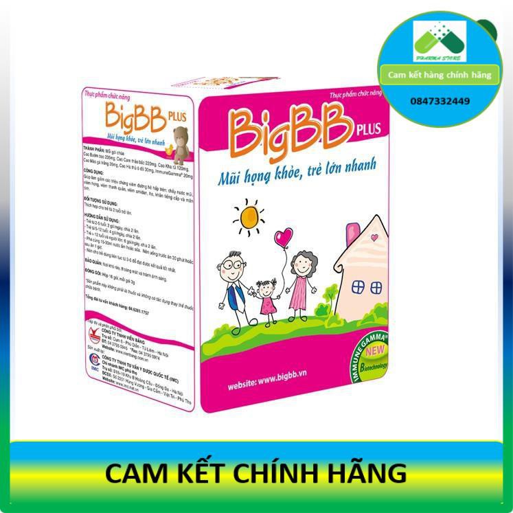 Cốm BigBB Plus (Hồng) - Mũi họng khỏe, trẻ lớn nhanh! !