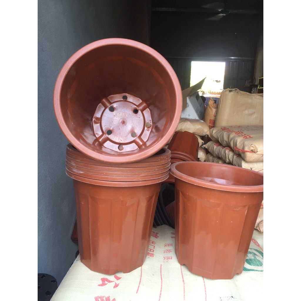 5 CHẬU NHỰA TRỒNG CÂY MÃ #E350 (BẠT PHỦ ĐẤT CHỐNG CỎ MỌC, BẦU KHAY TÚI ƯƠM...)