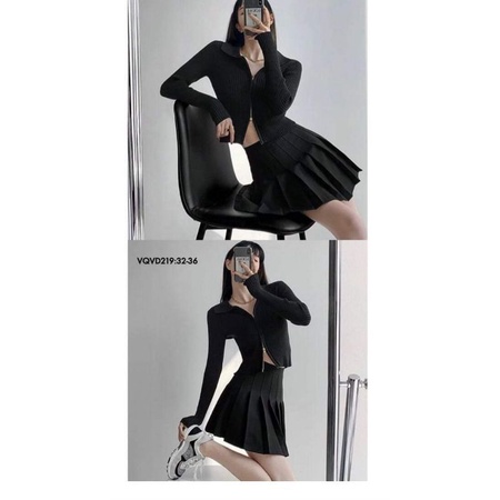 Bigsize - Chân Váy Xếp Ly