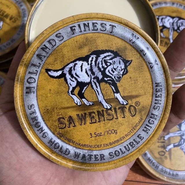 Sáp Vuốt Tóc SAWENSITO SÓI VÀNG 100gr Tạo Kiểu, Giữ Nếp Cho Tóc. HÀNG CHÍNH HÃNG