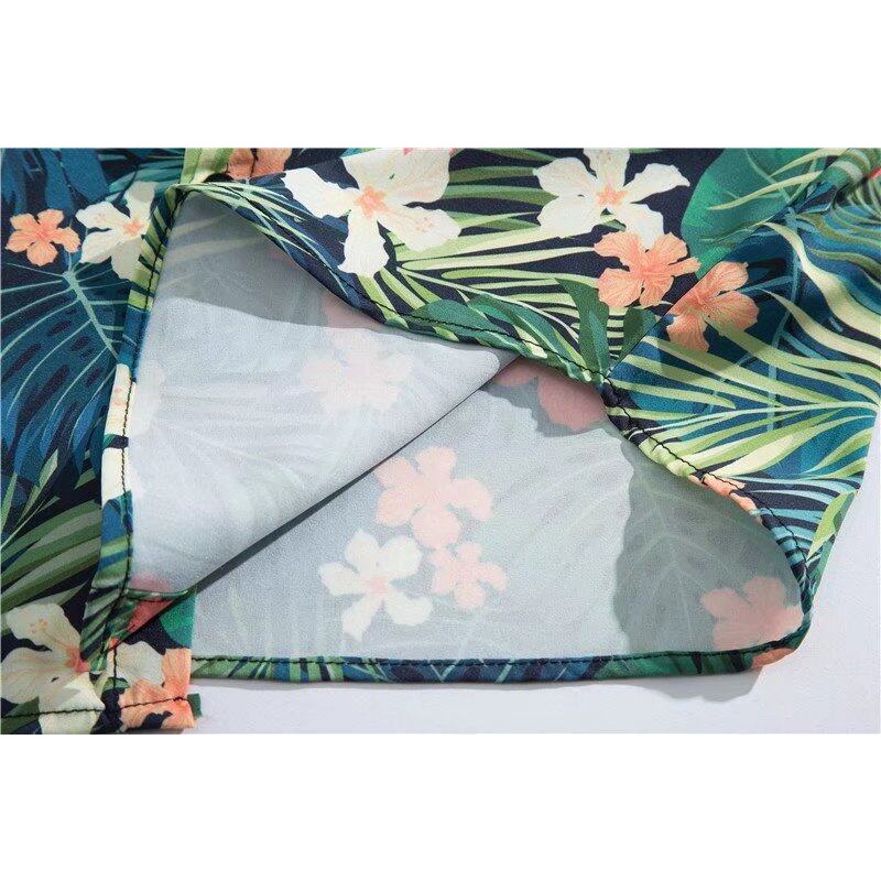 Áo Sơ Mi Tay Ngắn Họa Tiết Hoa Phong Cách Hawaii Thời Trang Cho FARUILINE MEN209
