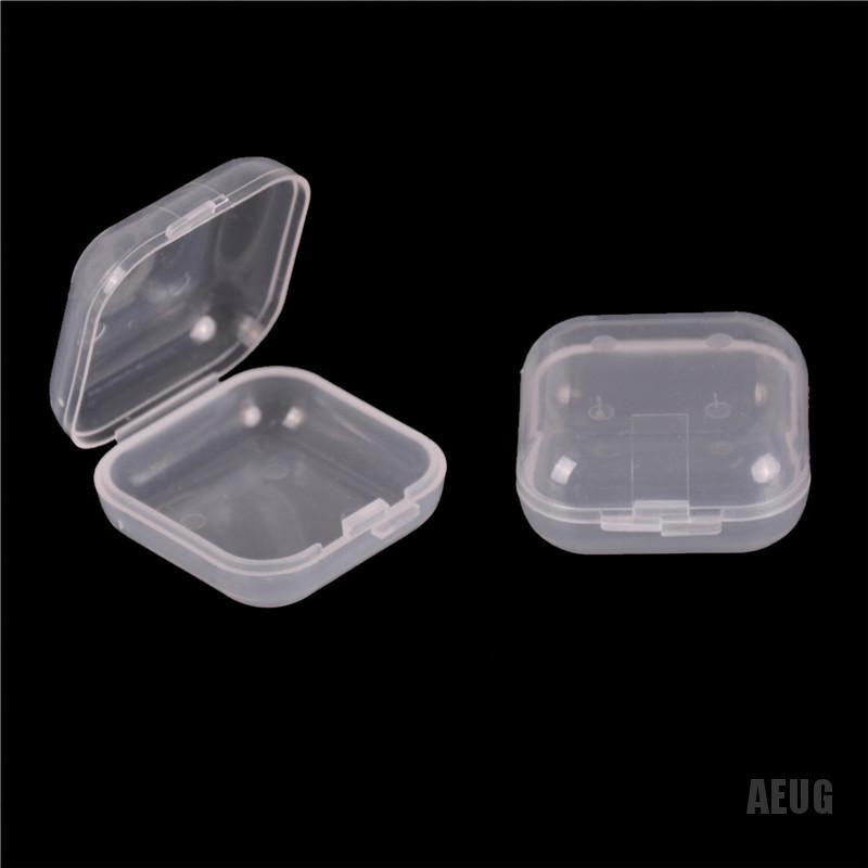 Bộ 10 hộp nhựa mini trong suốt đựng trang sức tiện dụng