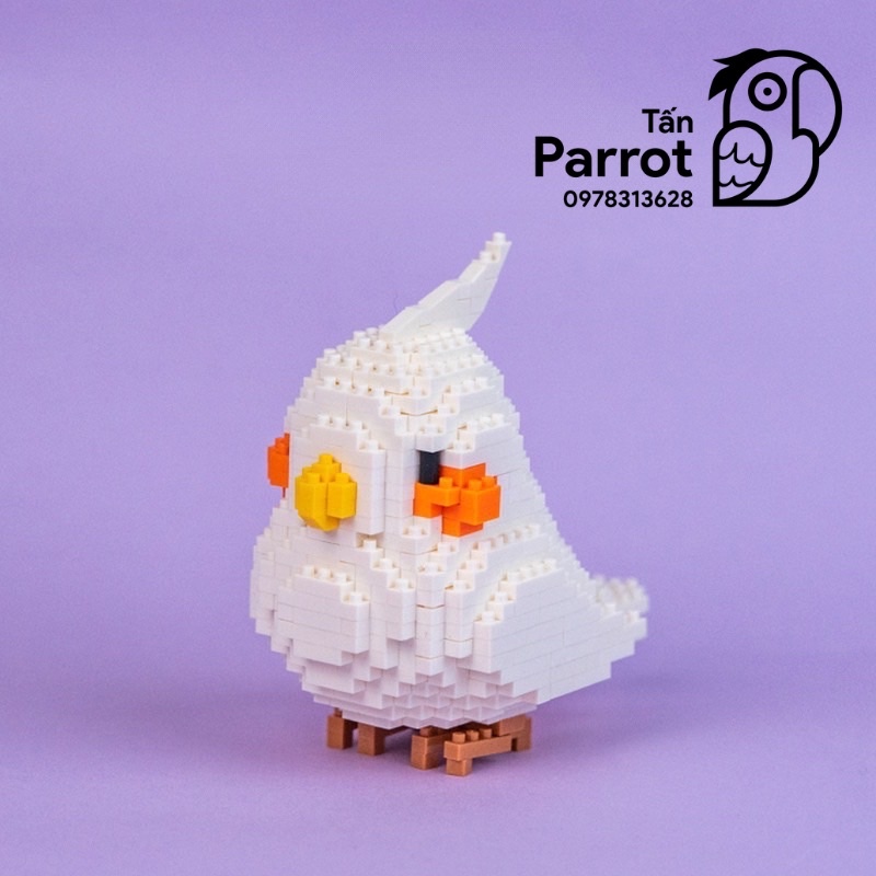 Lắp ráp Lego hình vẹt cao cấp