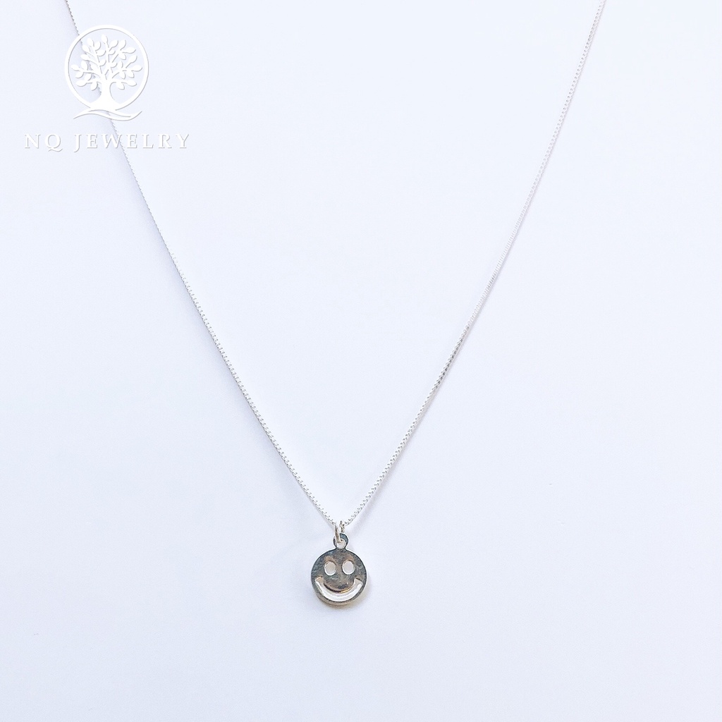 Dây chuyền bạc hình mặt cười - NQ Jewelry