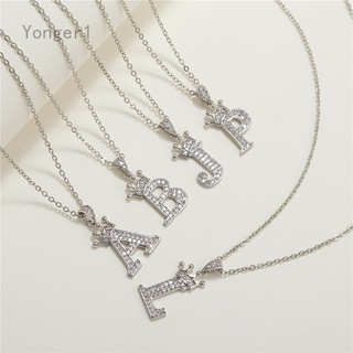 Vòng cổ Mặt 26 Chữ Cái Tiếng Anh Màu Bạc Thời Trang Cho Nam Nữ