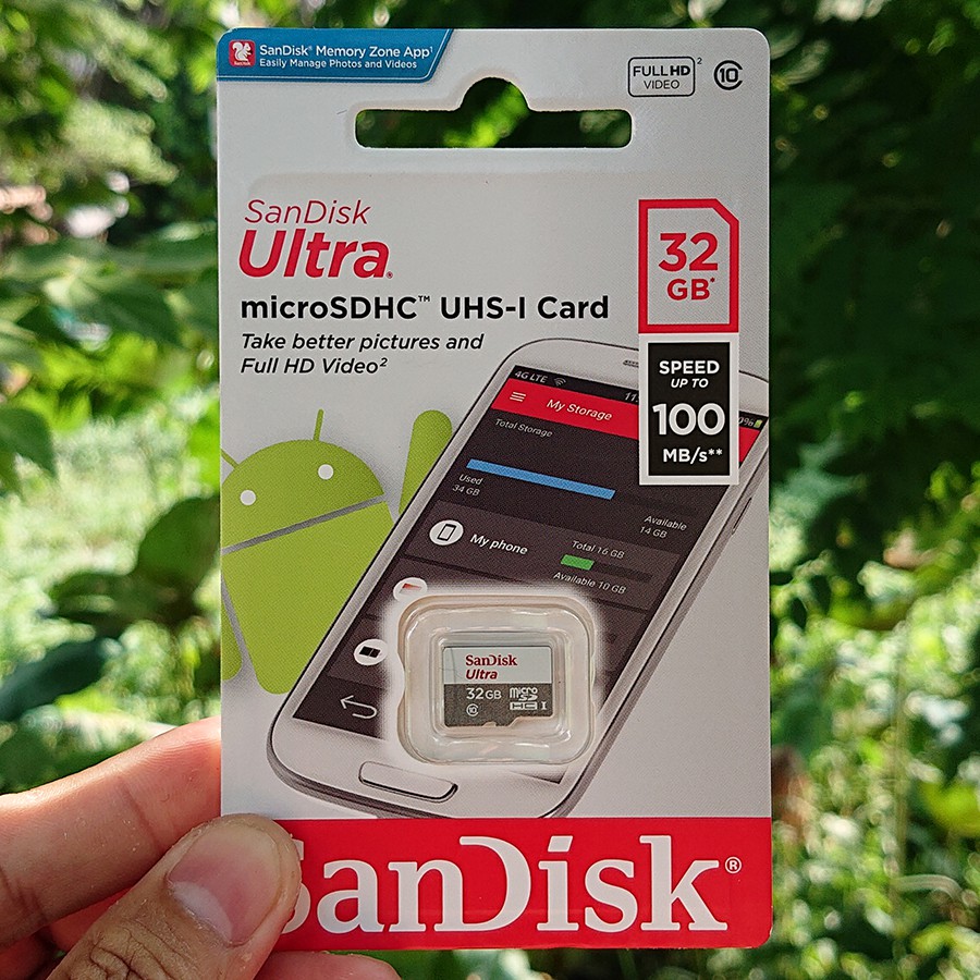 Thẻ nhớ Micro SD Sandisk Ultra 16G/32G/64G/128G cho máy ảnh máy quay camra an ninh hành trình