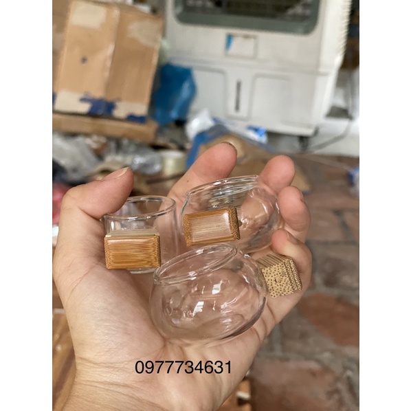 Cóng thuỷ tinh Trơn Trung Quốc kèm tai full cật vip