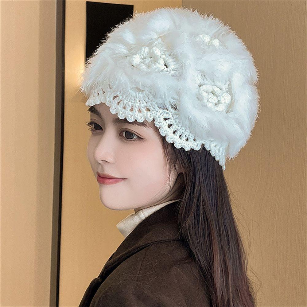 Mũ Len Dày Dặn Co Giãn Giữ Ấm Mùa Đông