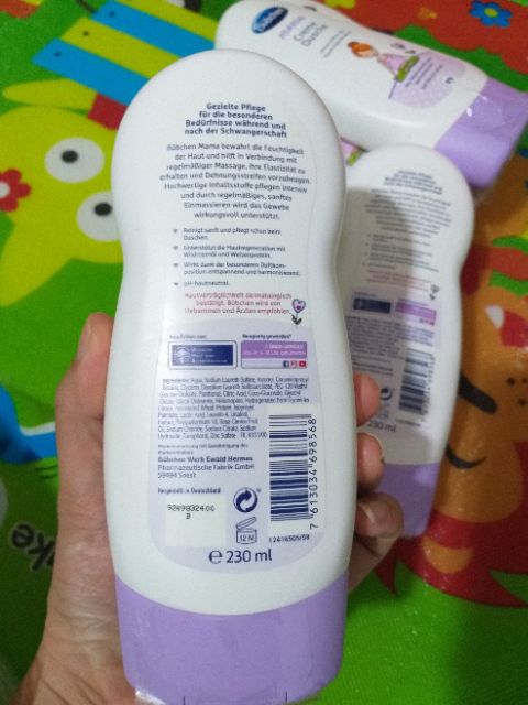 (Mẫu mới 2019) Sữa tắm cho mẹ bầu và cho con bú Bubchen Mama 230ml xách tay Đức
