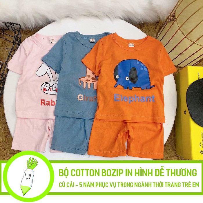 [DEAL HOT] Bộ cotton bozip in hình dễ thương BT BG