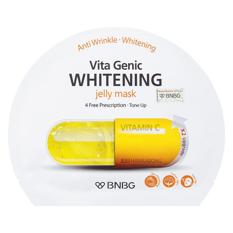 Mặt Nạ BNBG Vitamin C Chống Oxy Hóa, Làm Sáng Da 30ml Vita Genic Whitening Jelly Mask