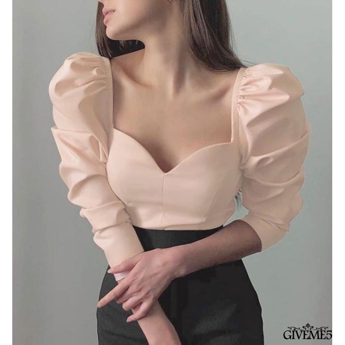 Áo thun nữ tay phồng thời trang quyến rũ