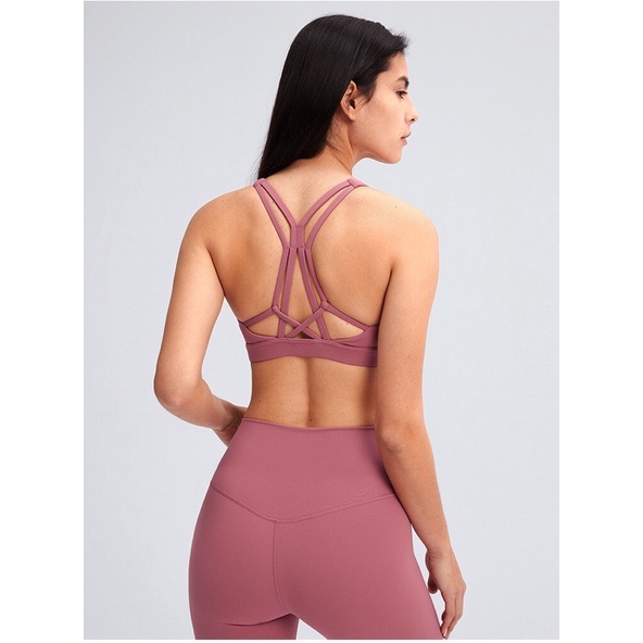 Bộ Tập Gym Yoga LuLu Cao Cấp Màu Hồng