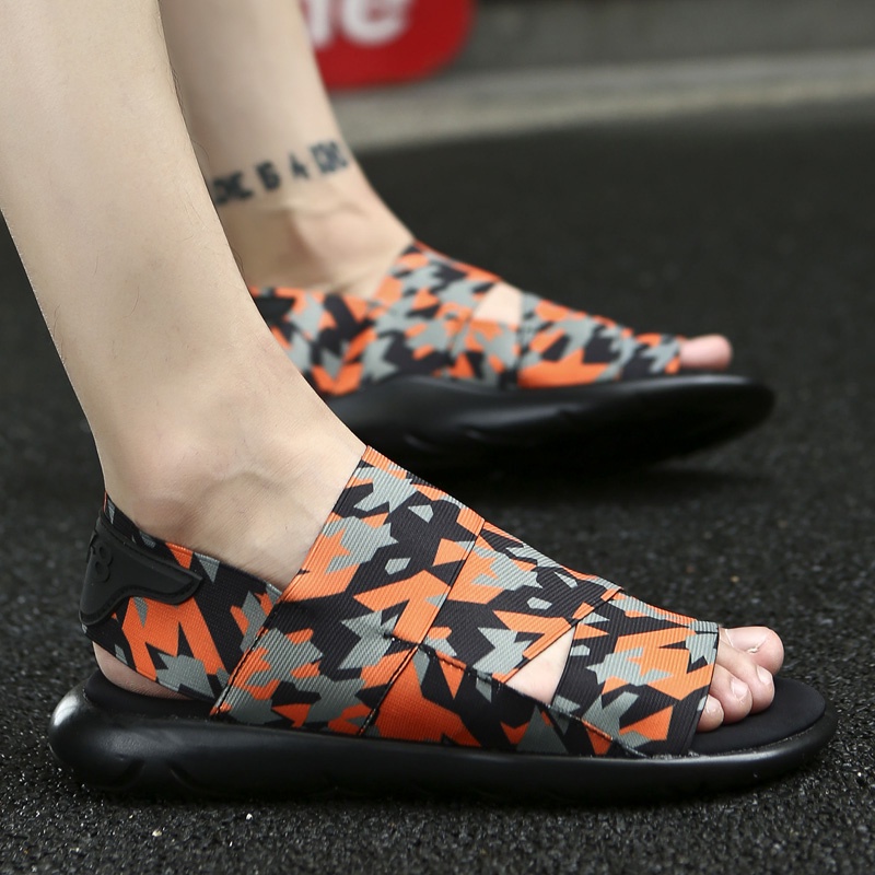 Giày Sandal Thể Thao Mùa Hè Kiểu Hàn Quốc Thoải Mái Co Giãn Cho Nam Y3 Y3 39~46