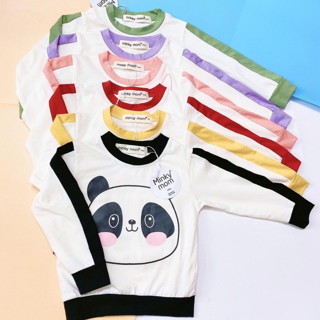 Bộ Cotton Dài Tay Cho Bé 💖 Bộ Thu Đông Dài Tay Minky Mom Cho Bé Trai Bé Gái Với Các Hình Thú Siêu Kute | WebRaoVat - webraovat.net.vn