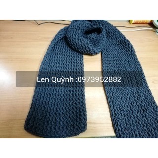 Khăn len đan kiểu zích zắc - Khăn len handmade