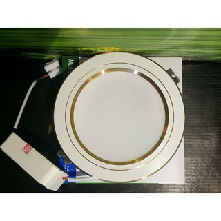 Đèn Led âm trần Rạng Đông viền vàng, viền bạcđổi 3 màu ánh sáng, ĐM 110/9w, 110/12w