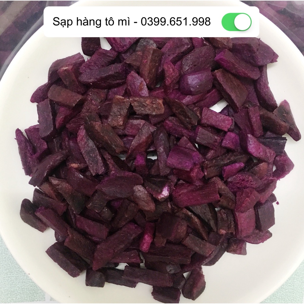 1kg Khoai lang tím sấy vụn HÀNG A XUẤT KHẨU /-li FREE SHIP /-li Giòn, ngon, ngọt tự nhiên