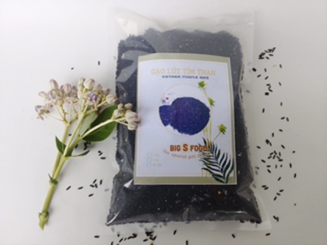 Gạo Lứt Tím Than - 3 KG - 1 Túi