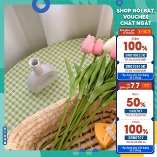 🌷Hoa Tulip lá thẳng PU cao cấp 🌷 Hoa giả lụa trang trí, để bàn, chụp ảnh phong cách Hàn Quốc