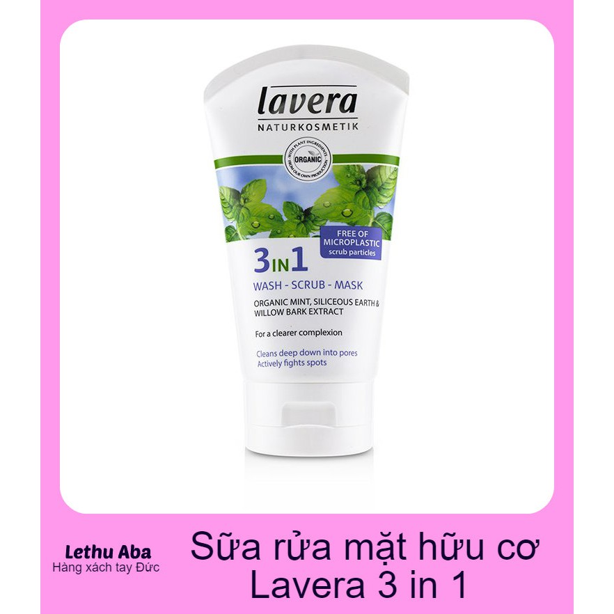 🍀Sữa rửa mặt LAVERA BIO 3in1🍀