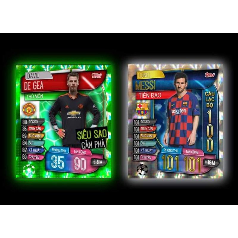 1 set 20 thẻ poca ngẫu nhiên 2019-2020