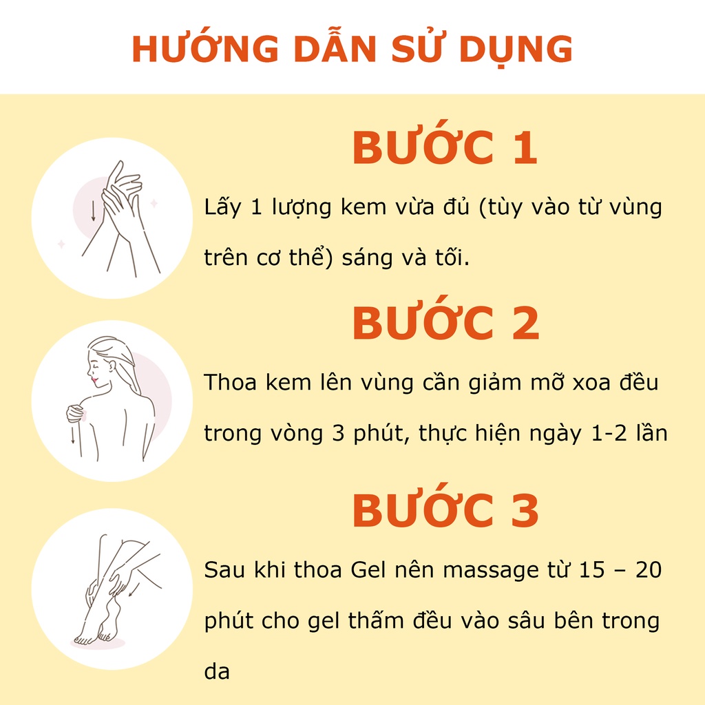 Kem tan mỡ bụng Flourish chiết xuất gừng ớt giúp giảm mỡ bụng cấp tốc 500g - Beauty at home