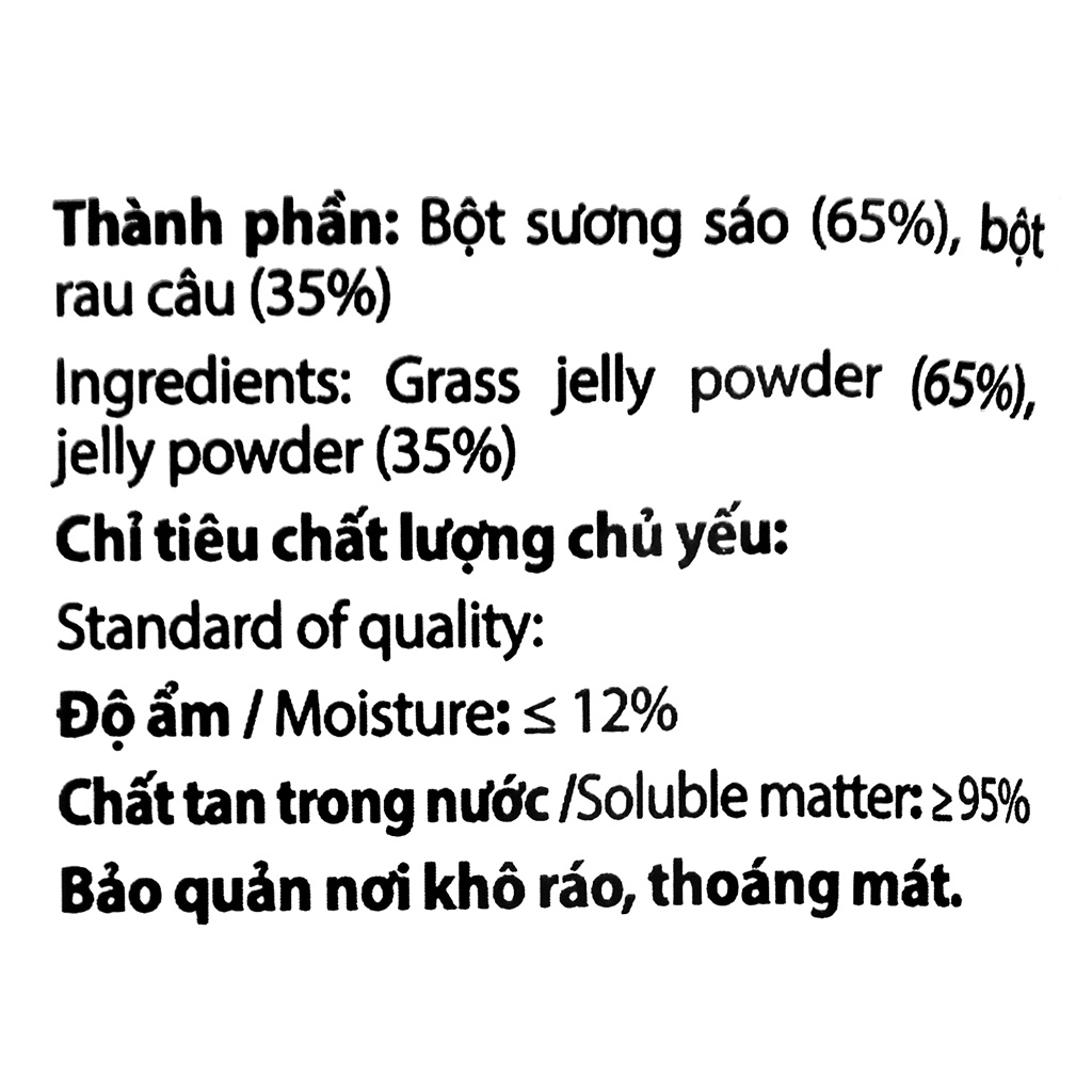 Hộp 5 gói bột rau câu sương sáo Rovin gói 50g